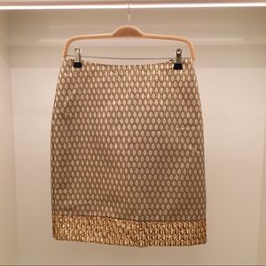 J. Crew Metallic Pencil Skirt